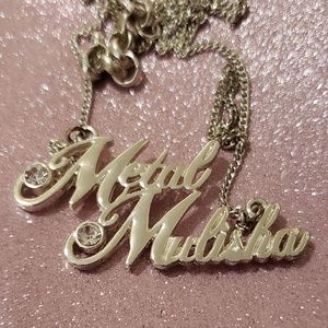 Metal mulisha  necklace
